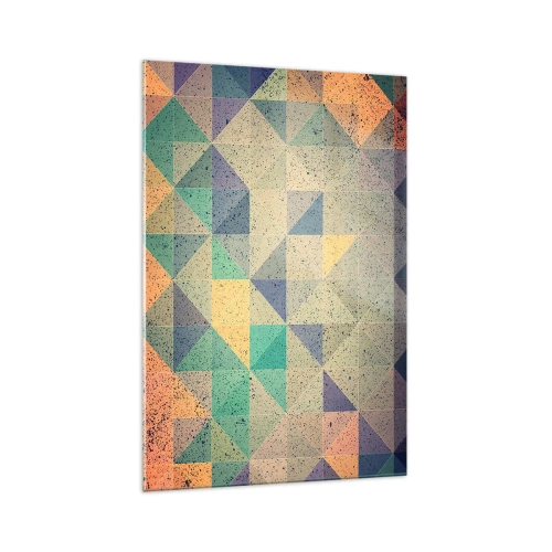 Glass picture - The Republic of Triangles - 70x100 cm