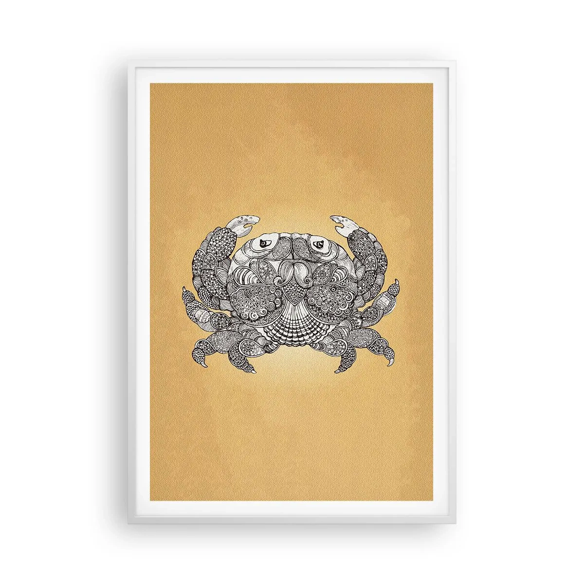 Poster in white frmae - Tales of Mr Crab - 70x100 cm