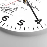 Clock face with numbers