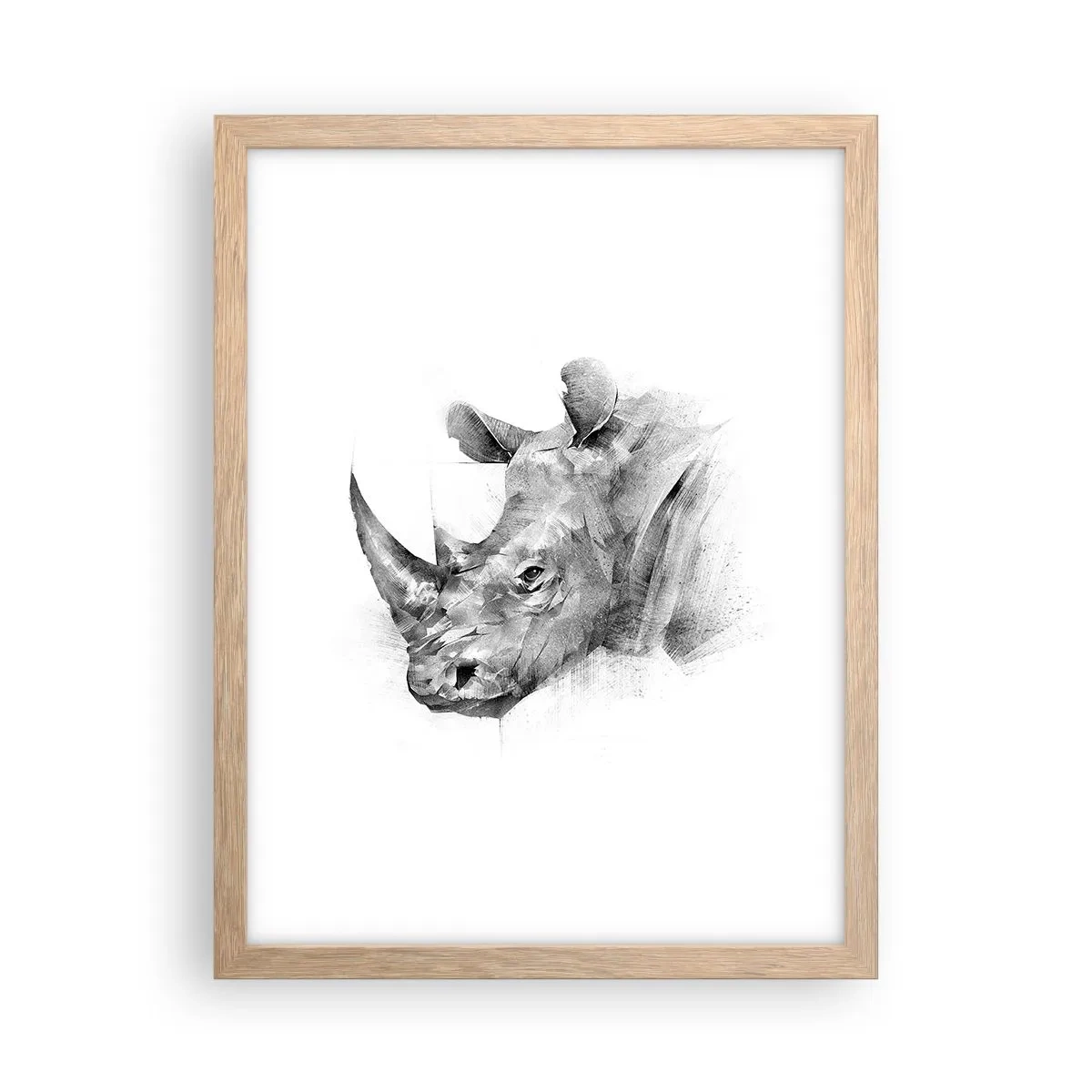 Poster in light oak frame - African Portrait - 30x40 cm