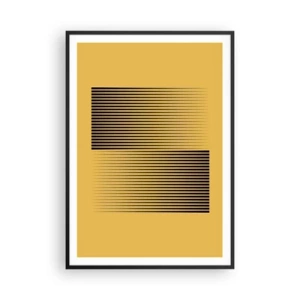 Poster in black frame - Square Opposites - 70x100 cm