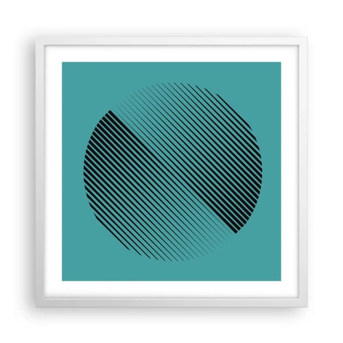 Poster in white frmae - Circle - Geometrical Variation - 50x50 cm