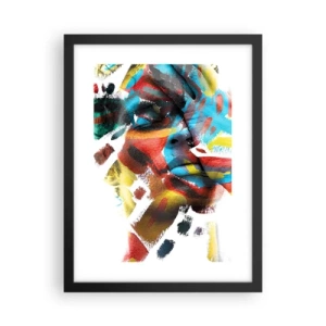 Poster in black frame - Colourful Personality - 30x40 cm