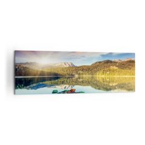 Canvas picture - By Water Smooth as a Mirror - 160x50 cm