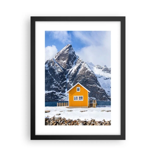 Poster in black frame - Scandinavian Holiday - 30x40 cm