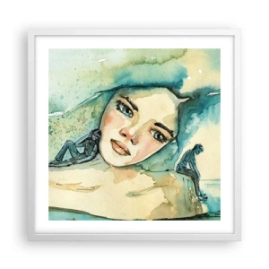 Poster in white frmae - Am I Blue? - 50x50 cm