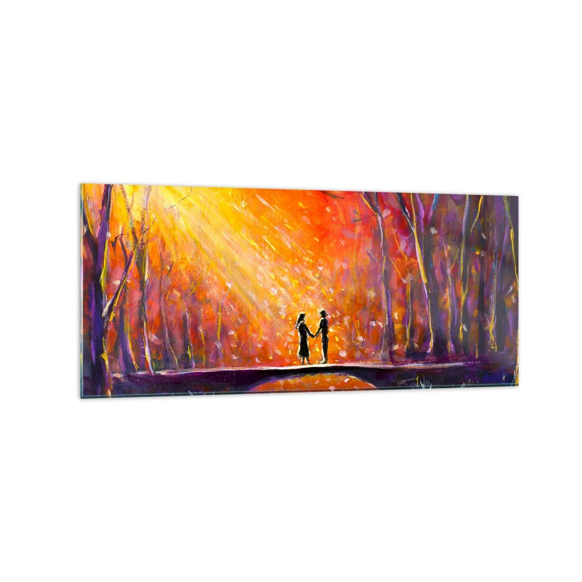 Glass picture - Heaven Loves Them Too - 120x50 cm