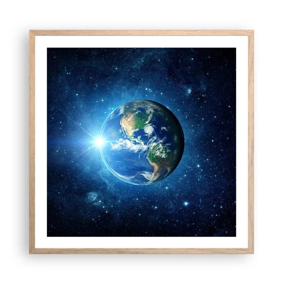 Poster in light oak frame - We Are in Heaven - 60x60 cm