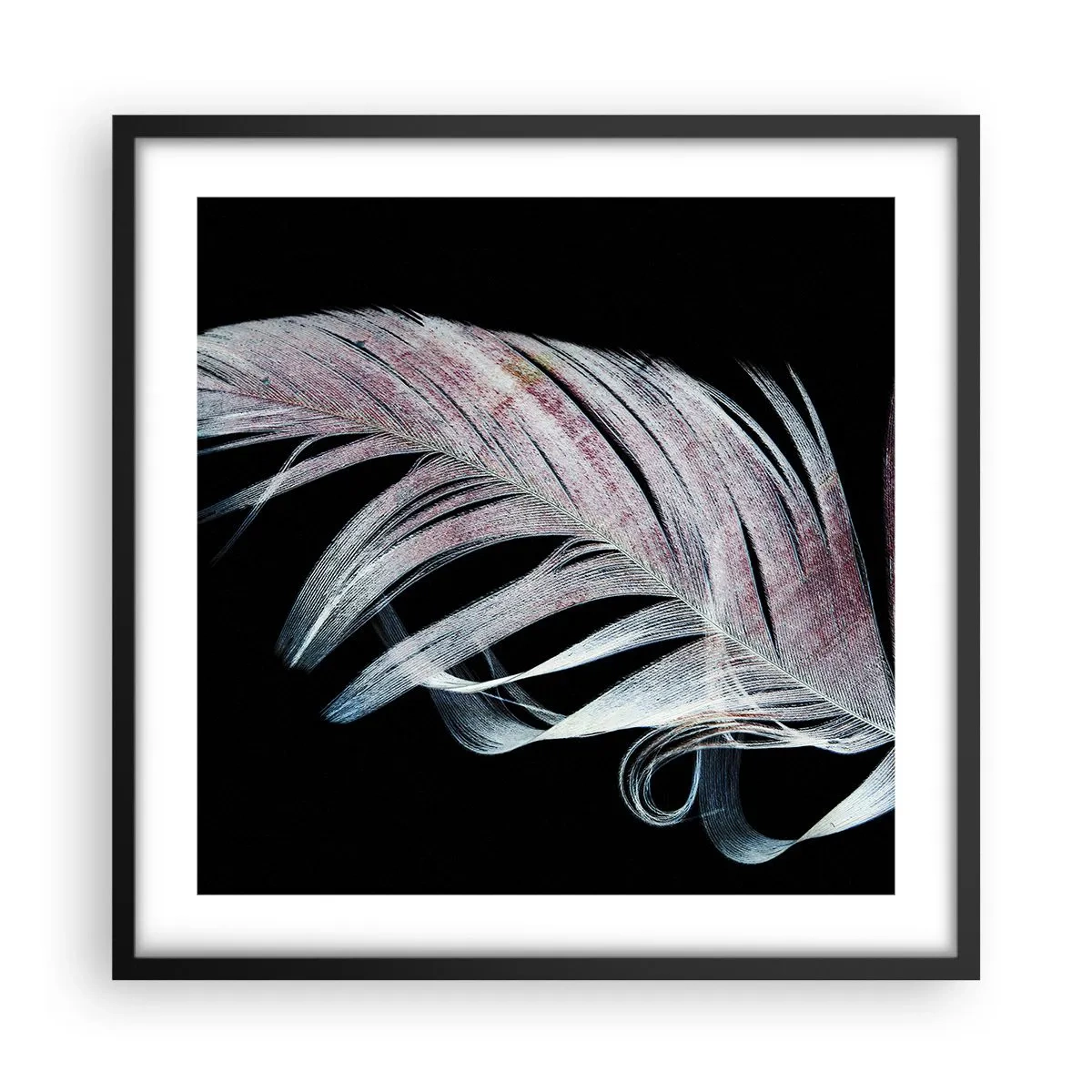 Poster in black frame - Think about Touch - 50x50 cm