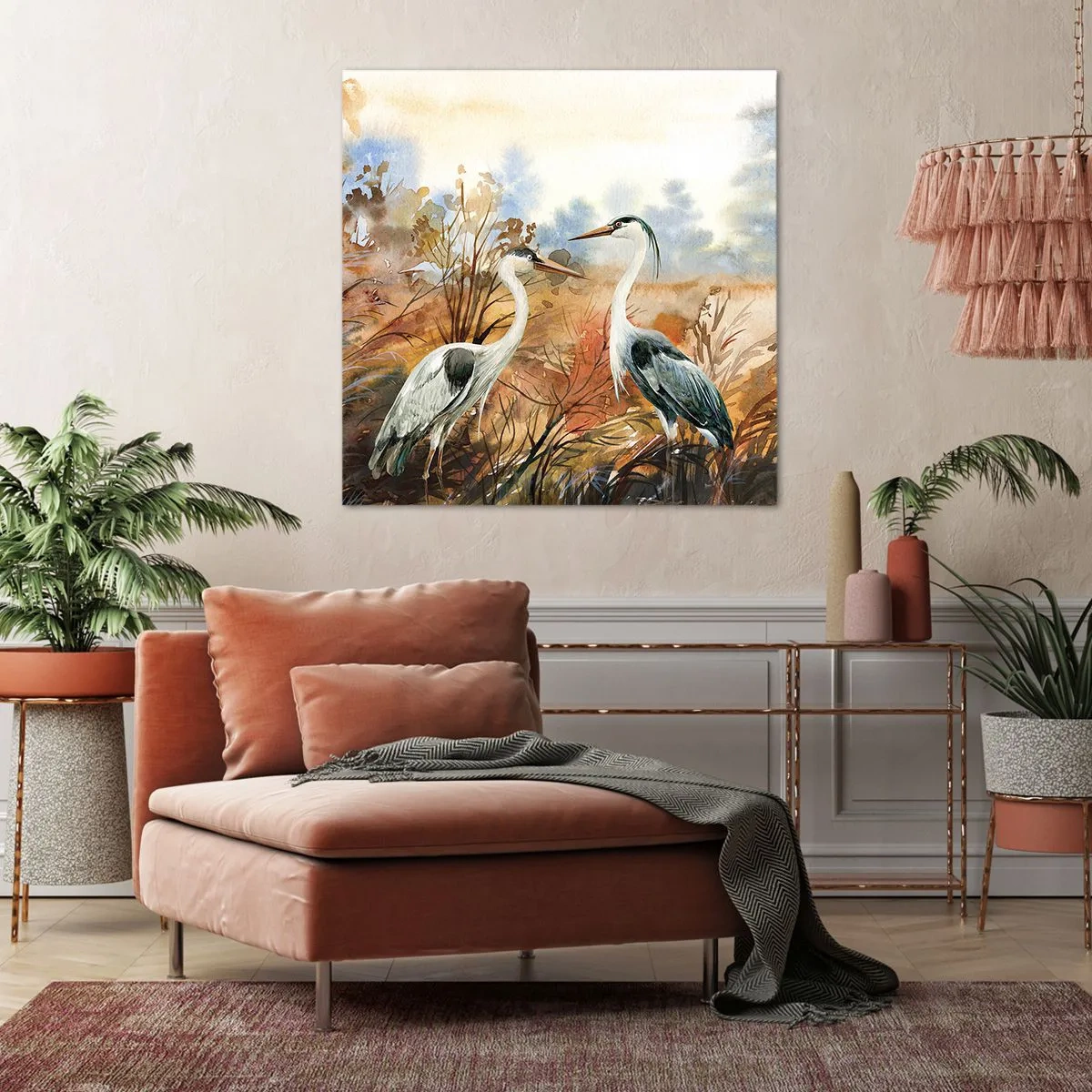 Canvas picture - Where to in Autumn? - 40x40 cm