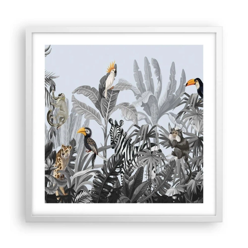 Poster in white frmae - African Fairy Tale - 50x50 cm