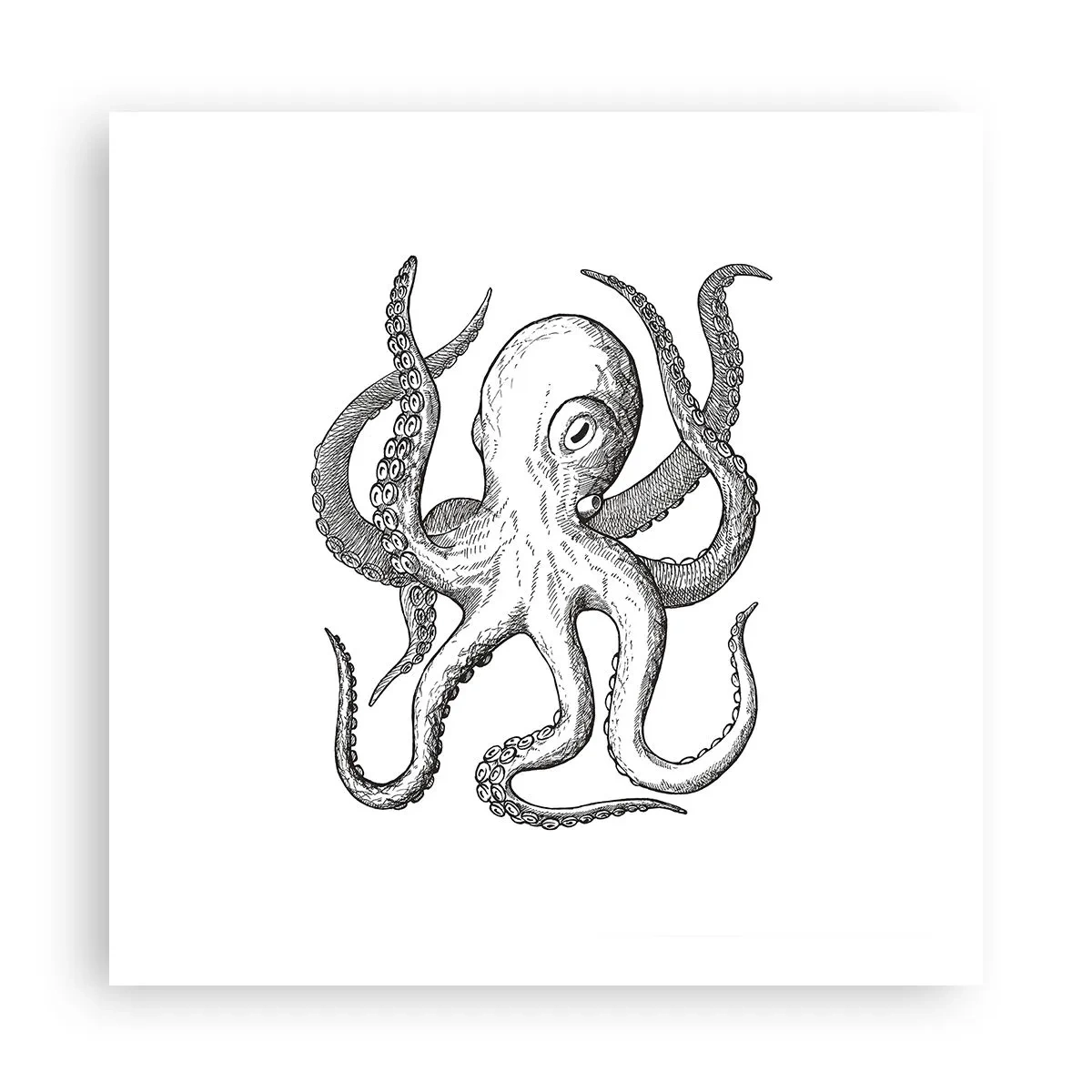 Poster - Dancing with the Waves - 60x60 cm