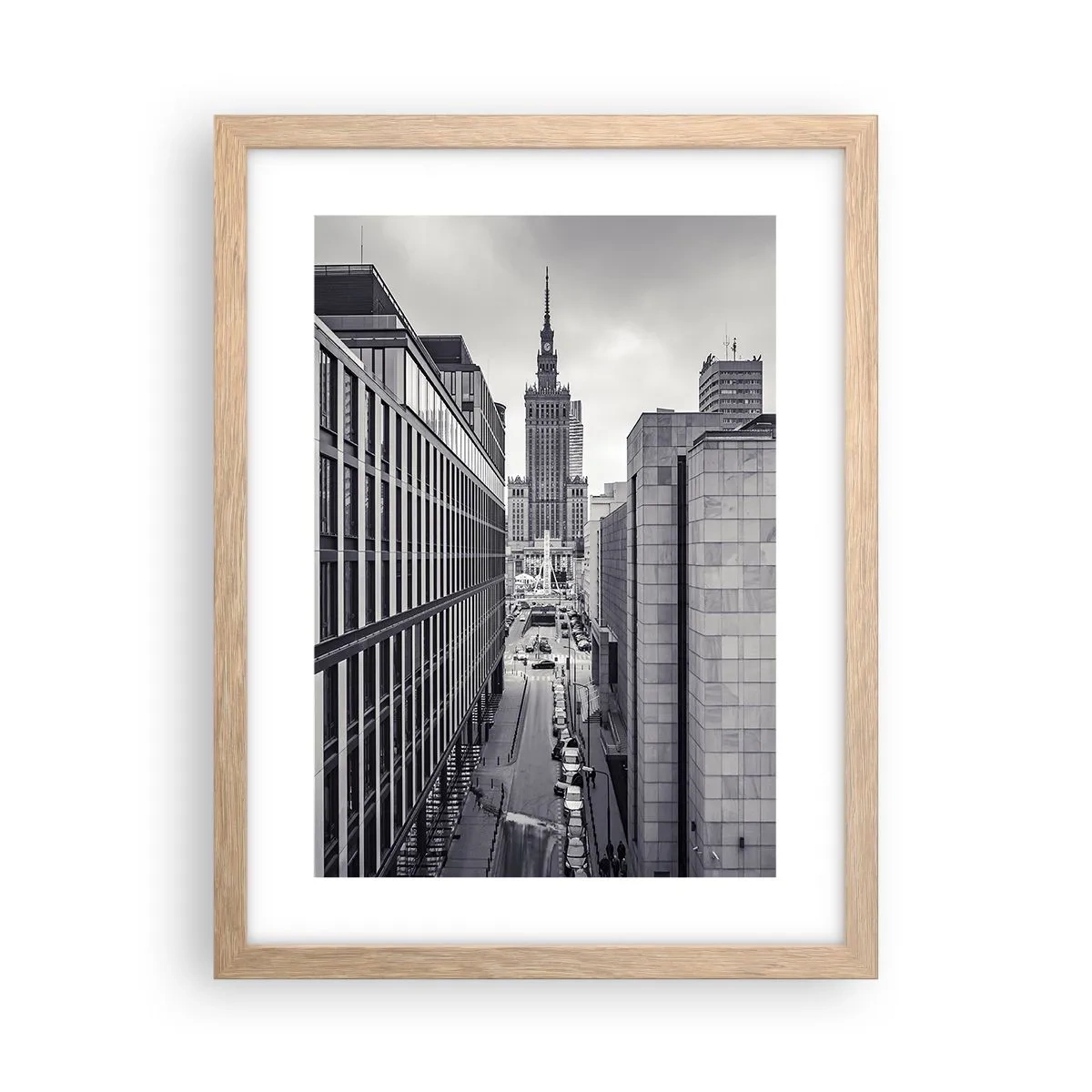 Poster in light oak frame - Warsaw Valley - 30x40 cm