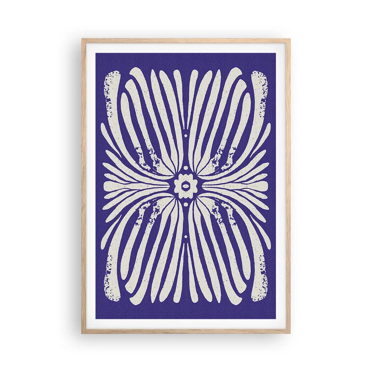 Poster in light oak frame - Ethnic Inspirations - 70x100 cm