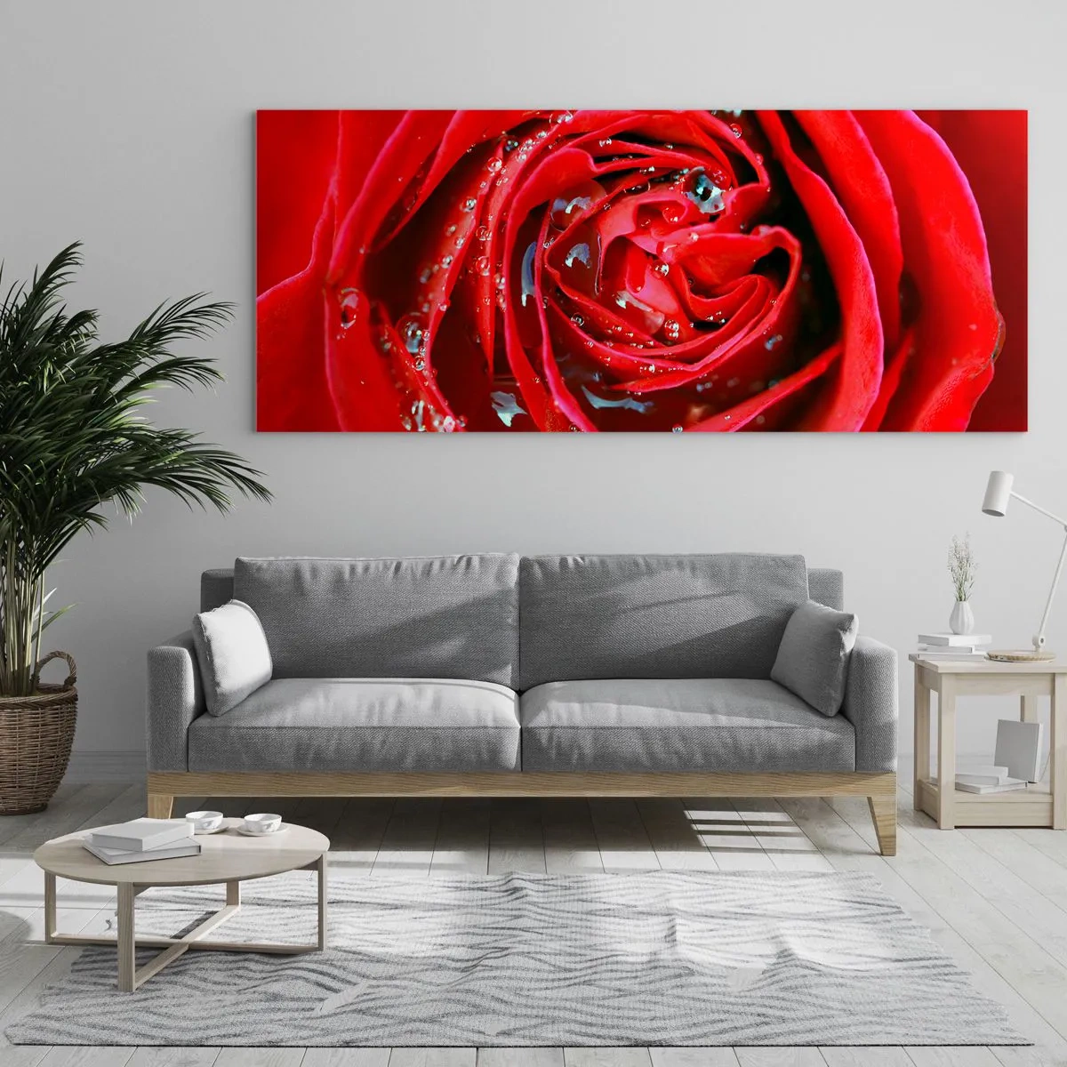 Glass picture - In Dew Drops - 90x30 cm
