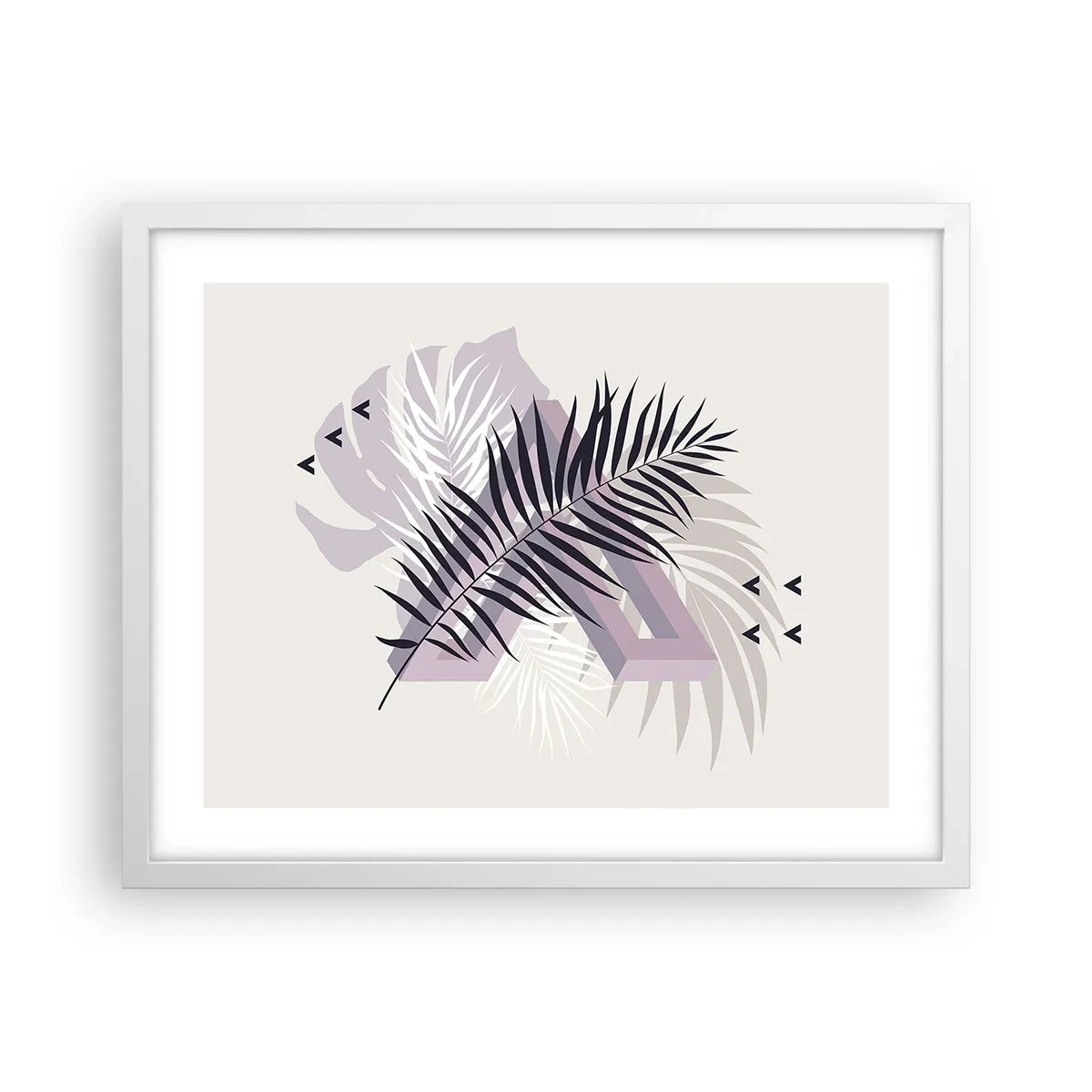 Poster in white frmae - Shadow of a Shadow - 50x40 cm