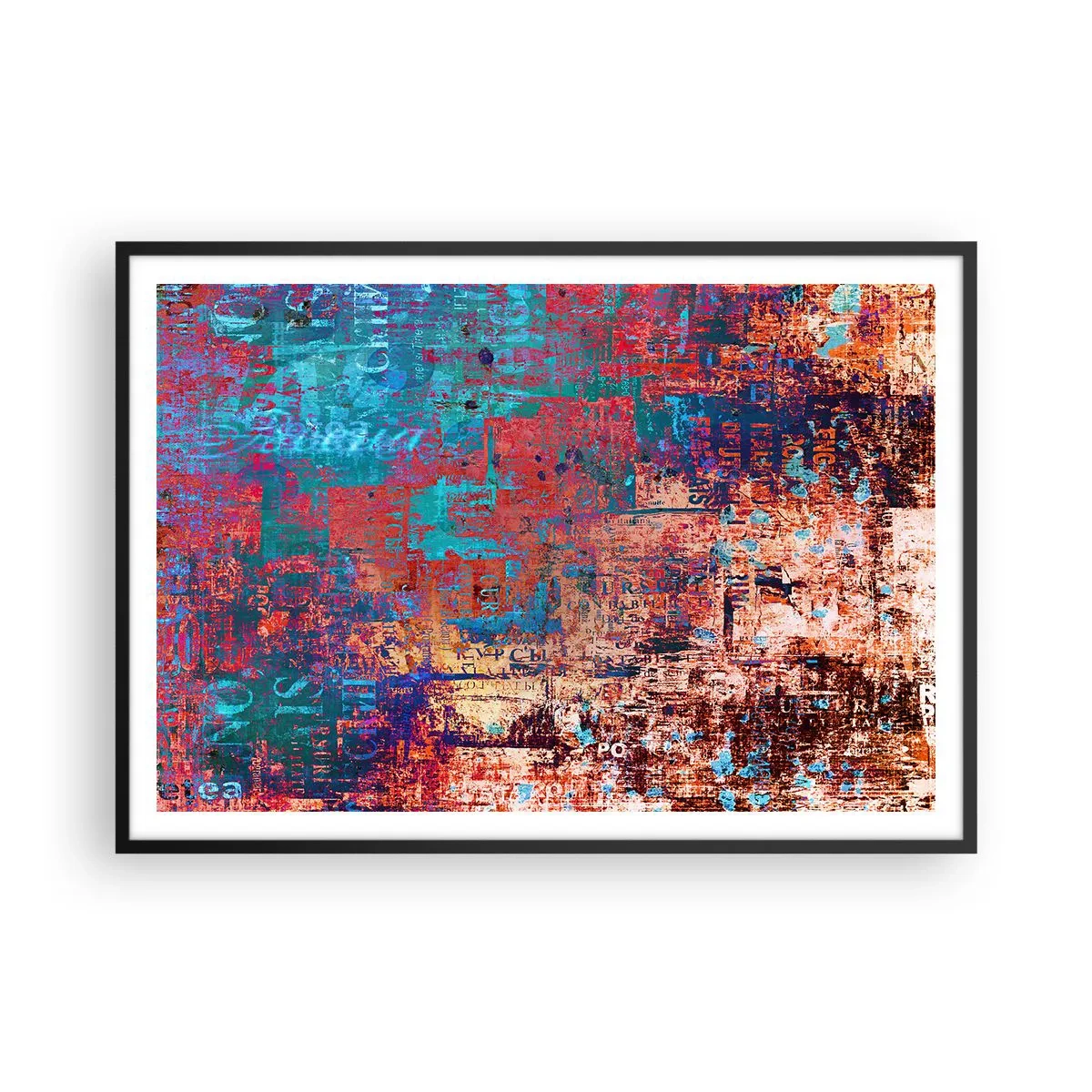 Poster in black frame - Memory and Oblivion - 100x70 cm