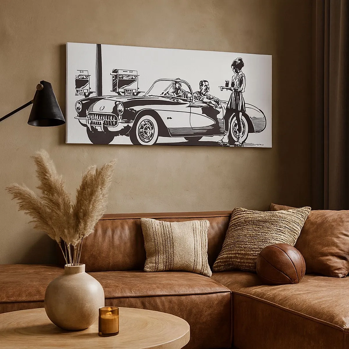 Canvas picture - Careless America in the 60-ies - 100x40 cm