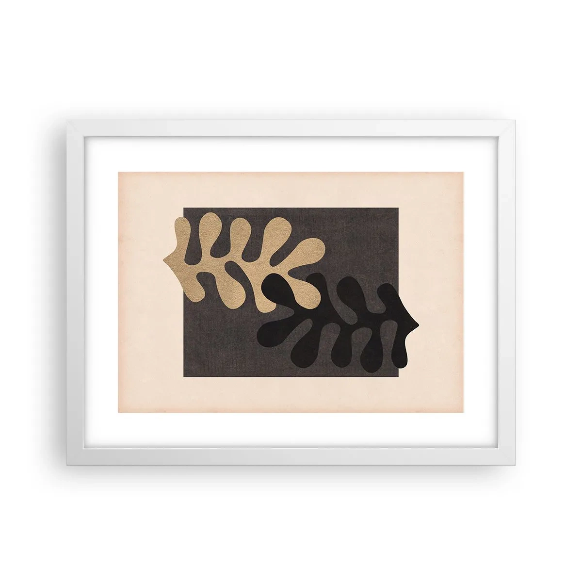 Poster in white frmae - Absence and Completion - 40x30 cm