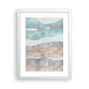 Poster in white frmae - Study of Continuity - 30x40 cm