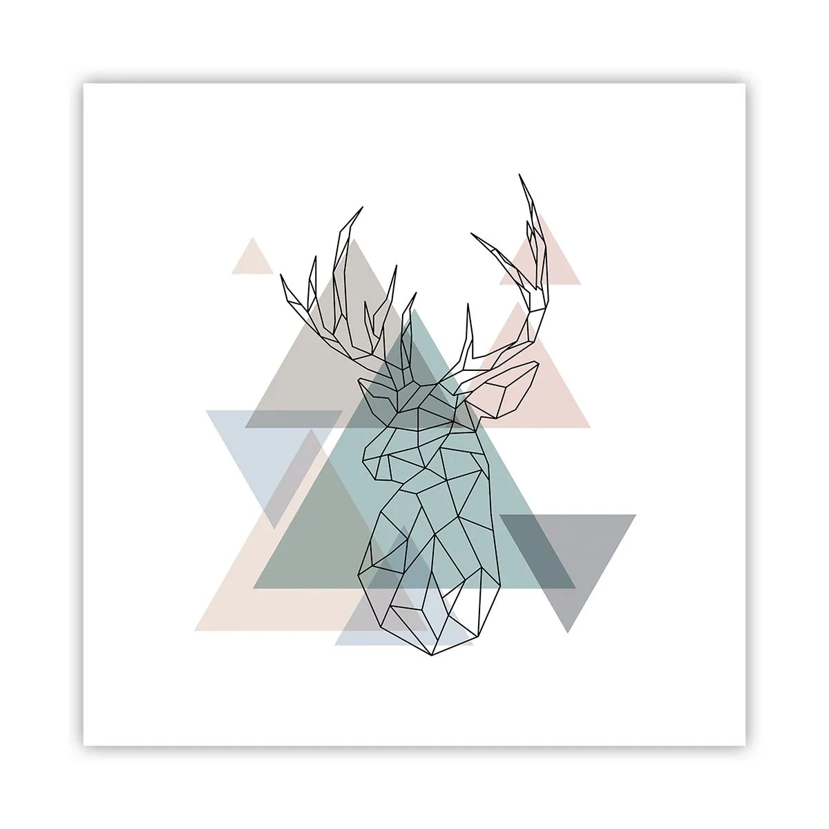 Poster - In a Geometrical Forest - 40x40 cm