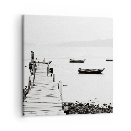 Canvas picture - By Waters Still and Clear - 50x50 cm