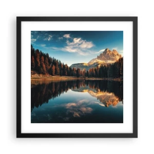 Poster in black frame - Double Landscape - 40x40 cm