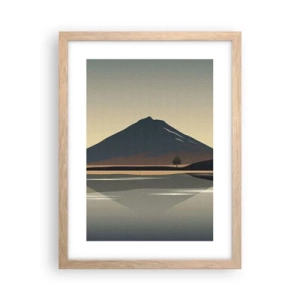 Poster in light oak frame - Mirror Image - 30x40 cm