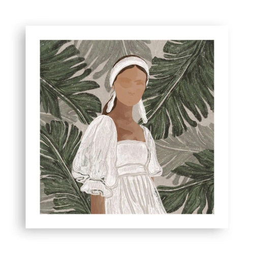 Poster - Exotic Portrait - 50x50 cm