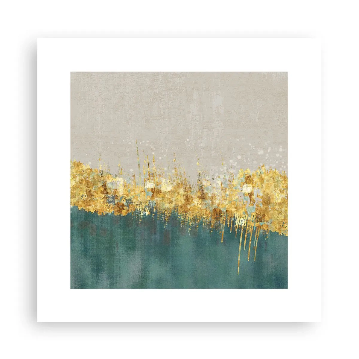 Poster - Golden Border - 30x30 cm