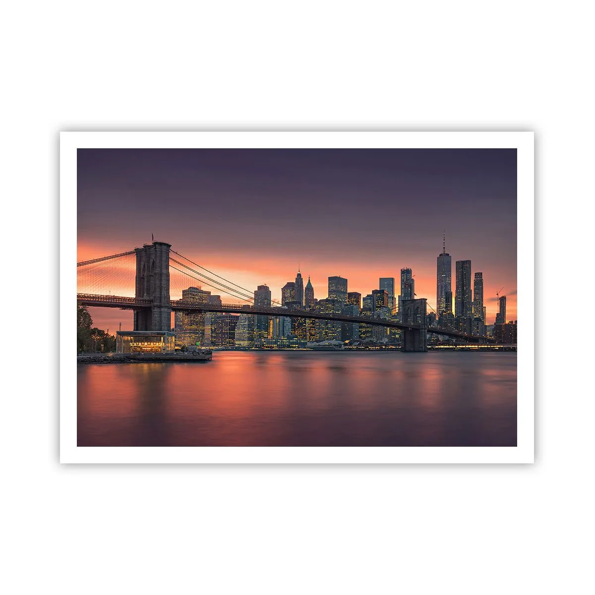 Poster - Submerged in Lilac Silence - 100x70 cm