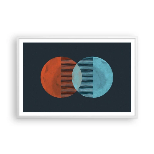 Poster in white frmae - Astronomical Fantasy - 91x61 cm