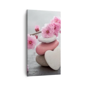 Canvas picture - Bliss with Cherry Blossom - 45x80 cm
