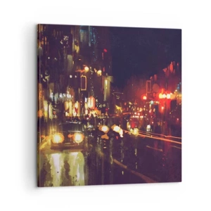 Canvas picture - Drowned in City Lights - 60x60 cm