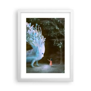 Poster in white frmae - Fantastic Encounter - 30x40 cm