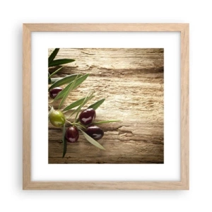 Poster in light oak frame - Straight from Nature - 30x30 cm