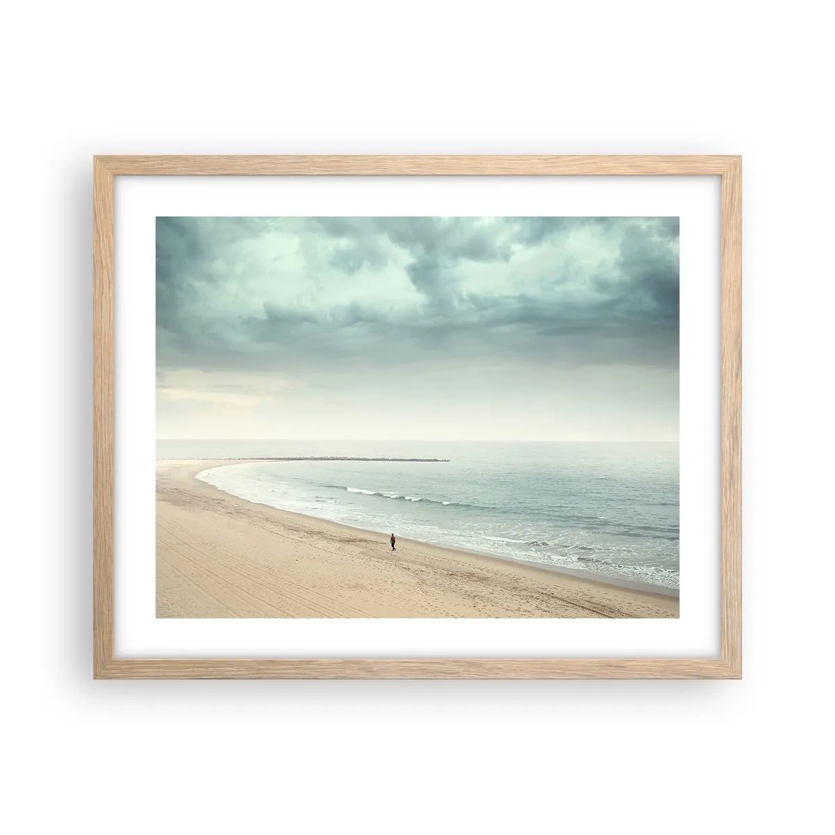 Poster in light oak frame - In Search of Quiet - 50x40 cm