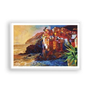Poster in white frmae - Italian Vibes - 91x61 cm