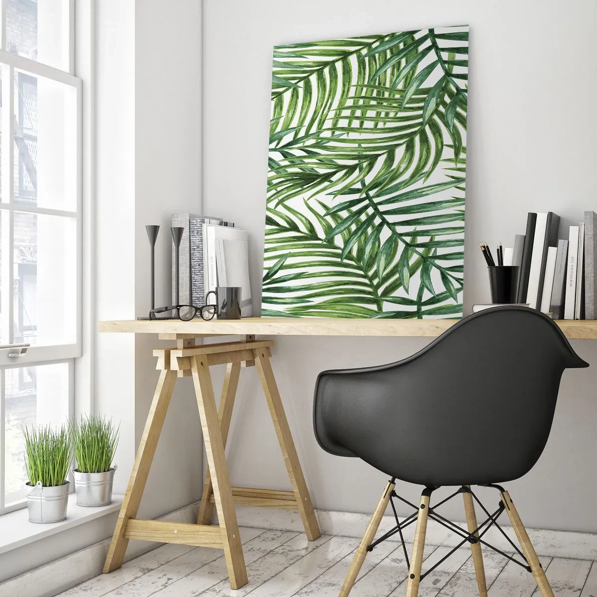 Glass picture - Under the Green Canopy - 50x70 cm