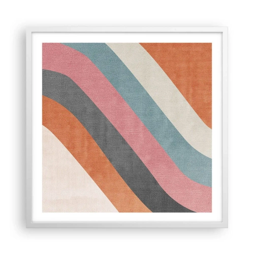 Poster in white frmae - Diagonal Composition - Movement - 60x60 cm