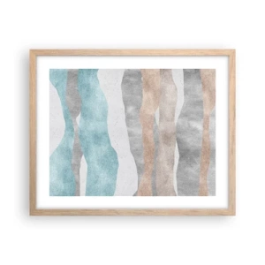 Poster in light oak frame - Study of Continuity - 50x40 cm