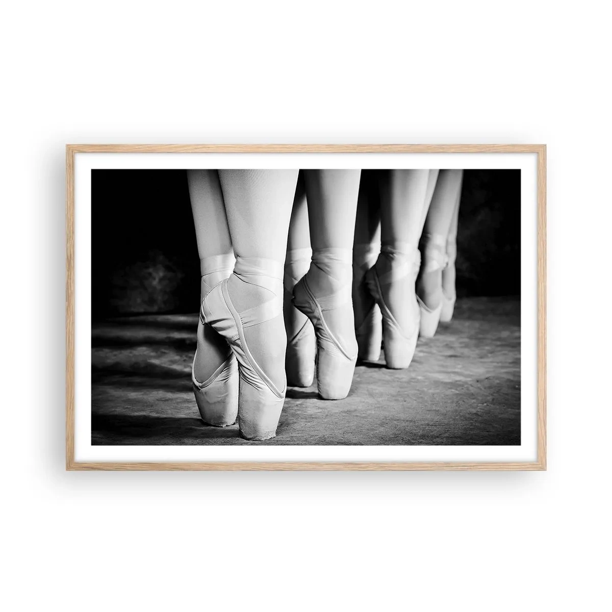 Poster in light oak frame - Together, Lightly - 91x61 cm