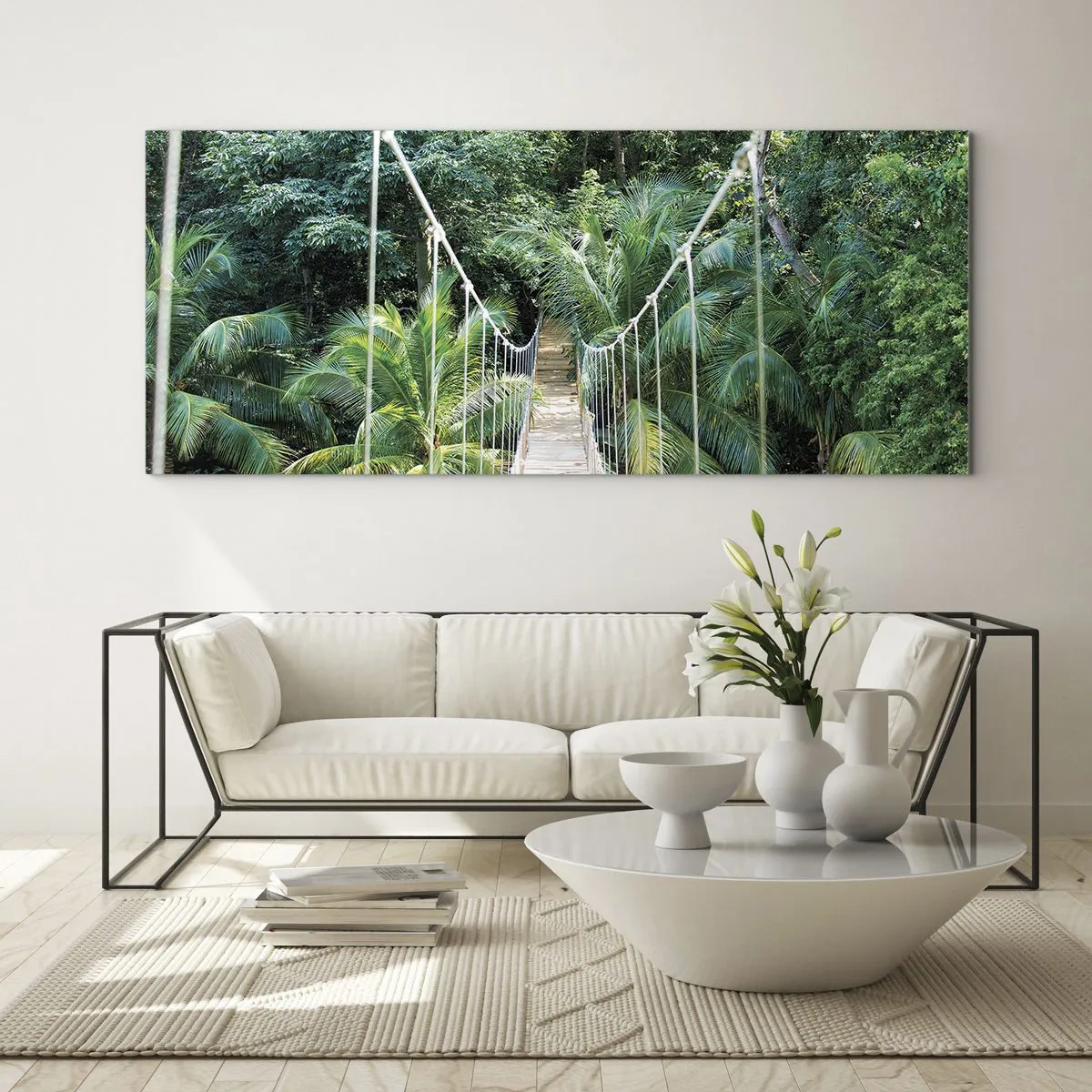 Glass picture - Welcome to the Jungle! - 140x50 cm