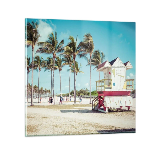 Glass picture - Beautiful Day before You - 70x70 cm