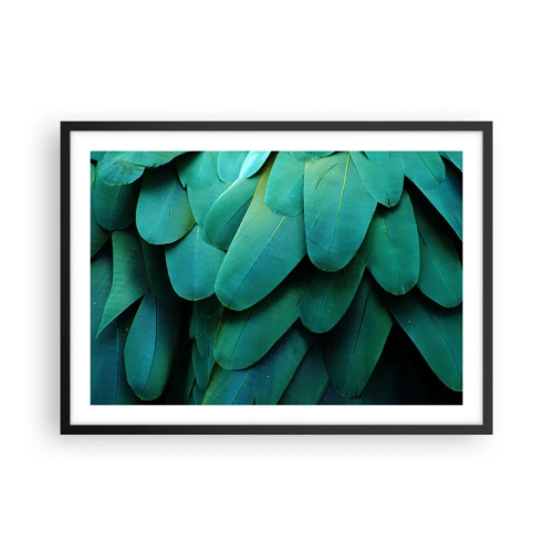 Poster in black frame - Precision of Parrot Nature - 70x50 cm