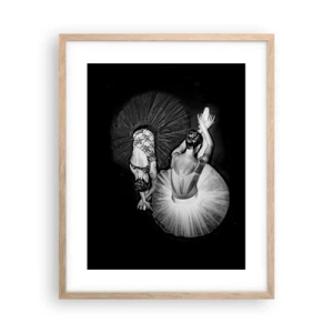 Poster in light oak frame - Yin and Yang - Ideal Balance - 40x50 cm