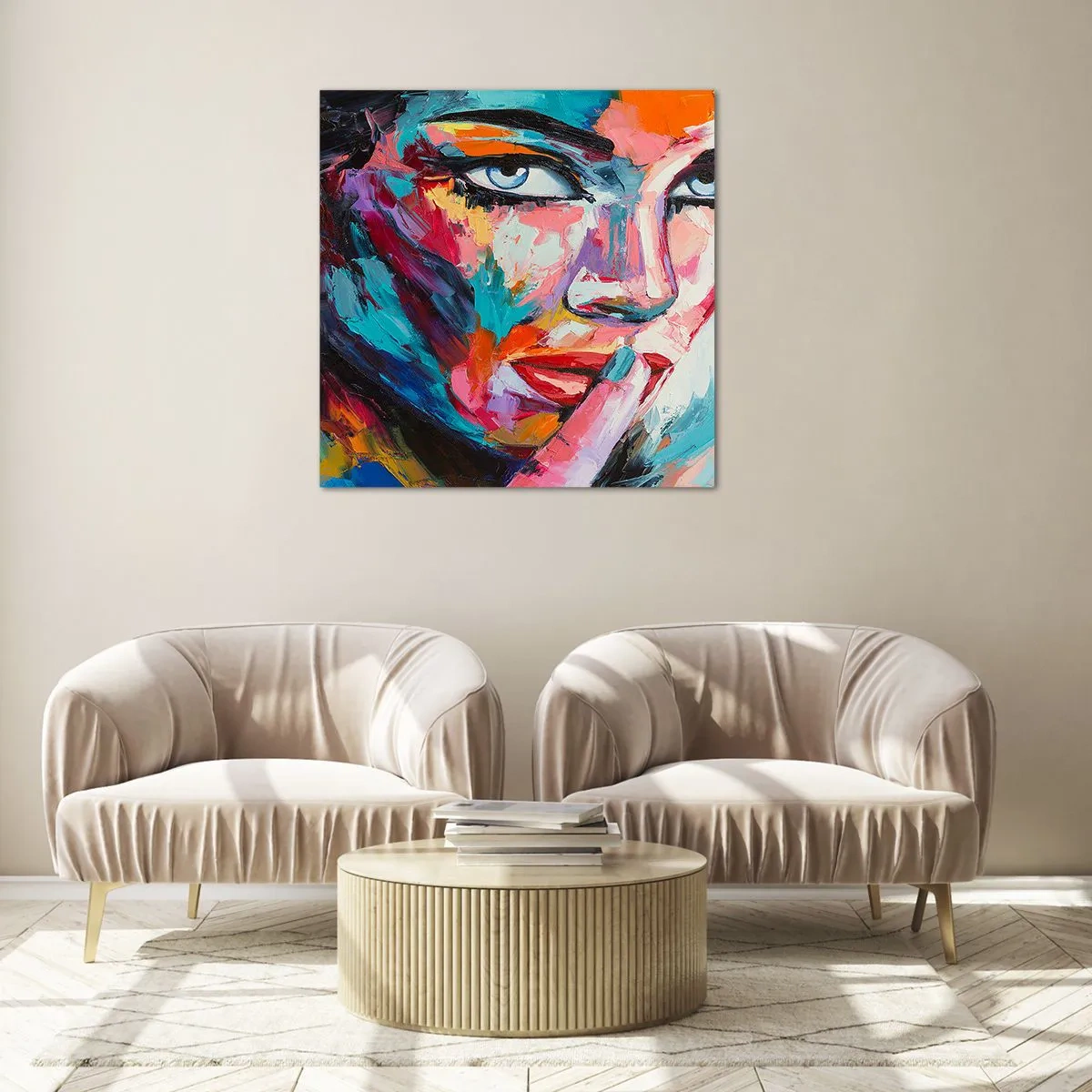 Glass picture - Our First Secret - 30x30 cm