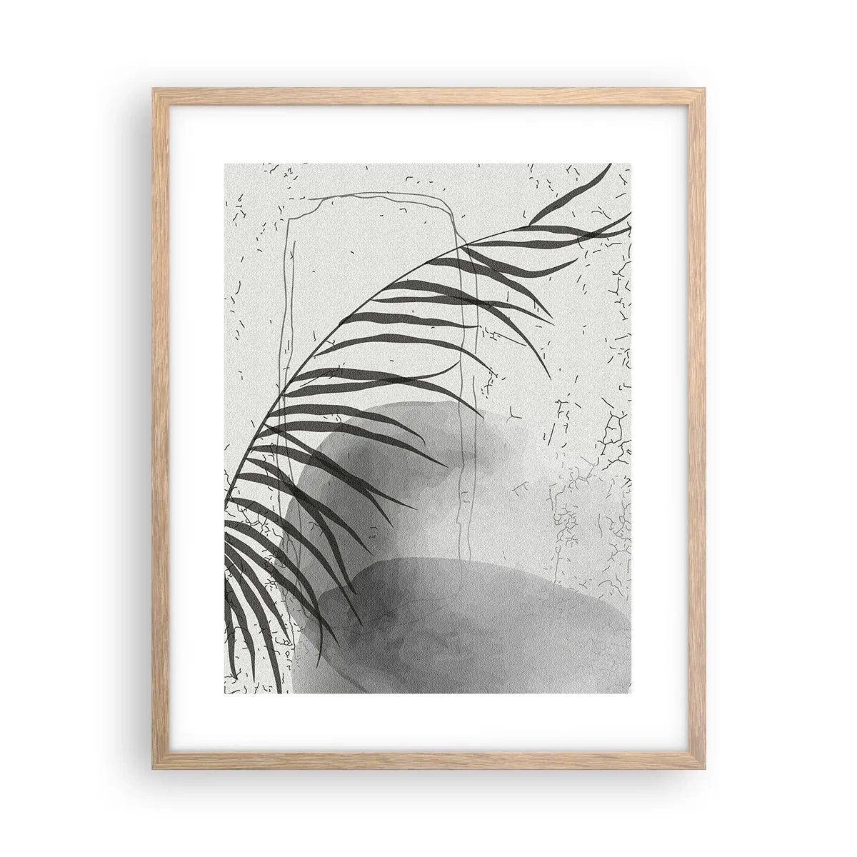 Poster in light oak frame - Subtle Exoticism of Nature - 40x50 cm