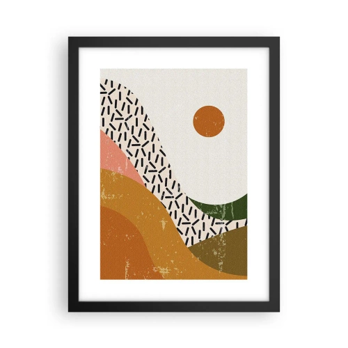 Poster in black frame - Sunny Abstract - 30x40 cm