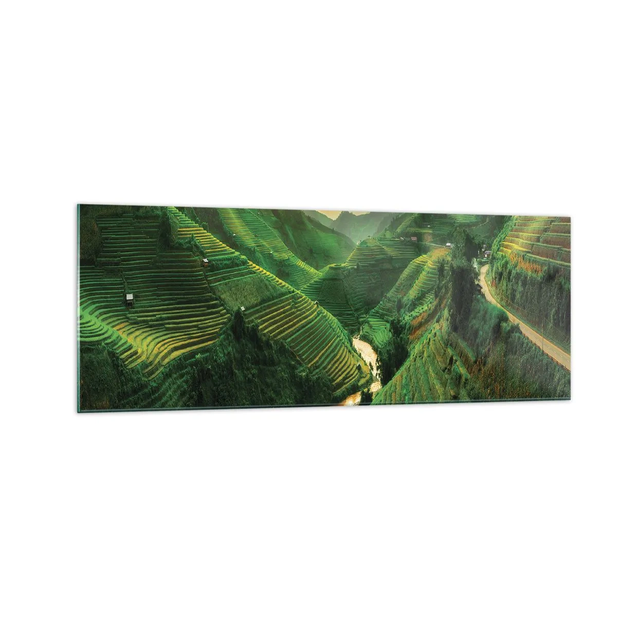 Glass picture - Vietnamese Valley - 140x50 cm